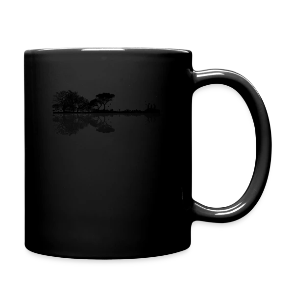 Guitare Électrique & Paysage Enchanté sur Mug uni