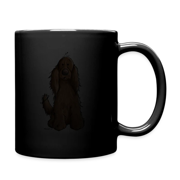 Cocker Spaniel en Position Assise - Dressage Chien sur Mug uni