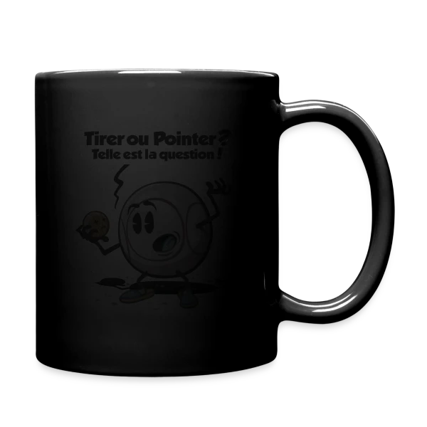 Pétanque : Tirer ou pointer ? sur Mug uni