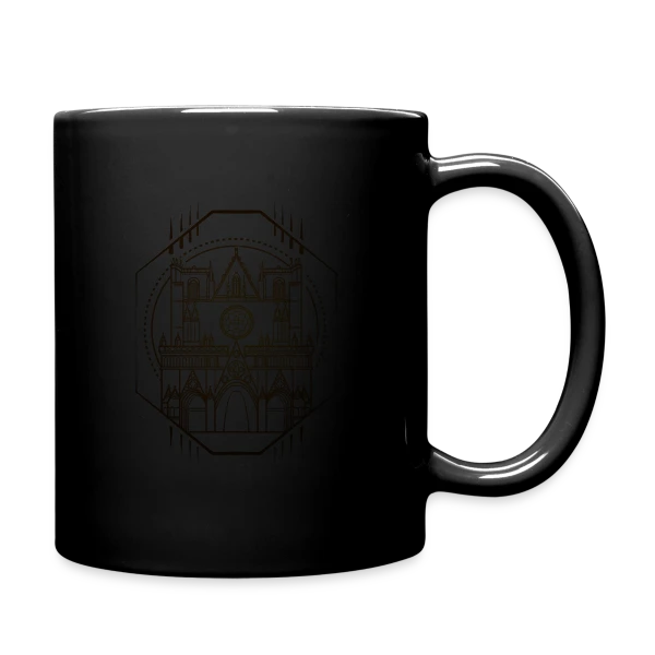 Cathédrale Lyon Géométrique sur Mug uni