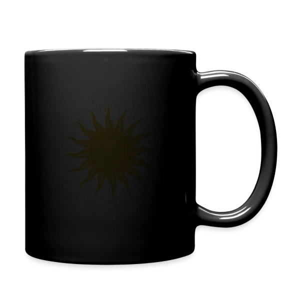 Dessin de Soleil Éclatant sur Mug uni