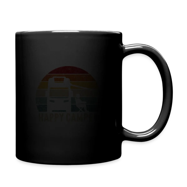 Campeur Rétro en Van sur Mug uni