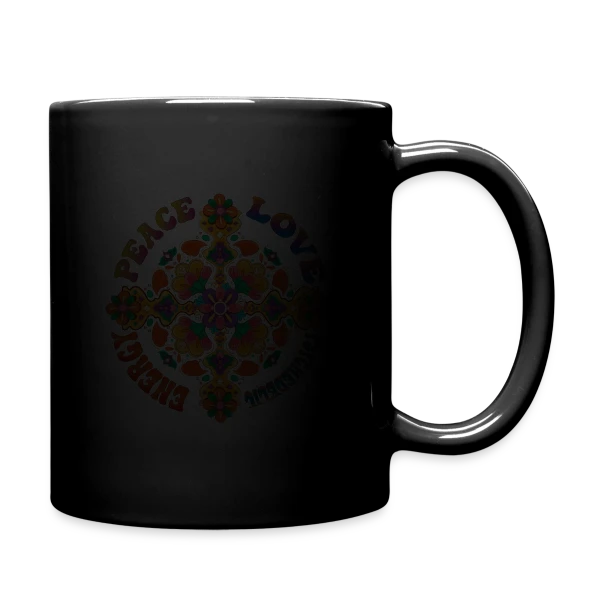 Mandala Psychédélique Peace Love sur Mug uni