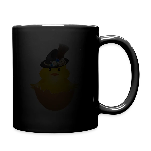 Adorable Poussin Bavarois en Costume Traditionnel sur Mug uni