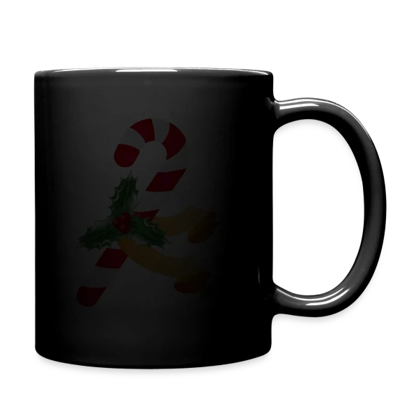 Sucre d'Orge et Houx pour la Période des Fêtes sur Mug uni