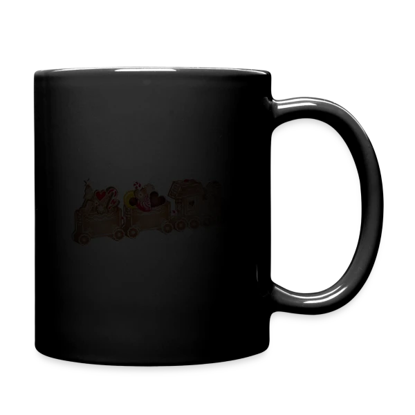 Maquette de Mug uni « Adorable Train de Pain d'Épices 3D pour Noël » à personnaliser