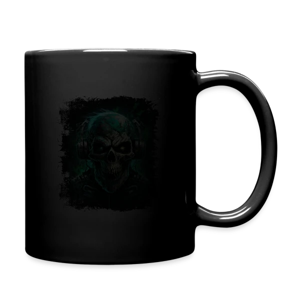 Zombie Métalleux au Casque Audio sur Mug uni