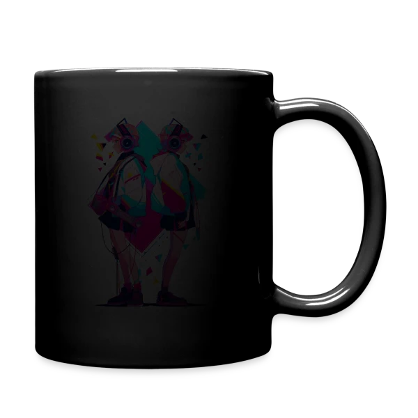 Jumelles Anime Rétro Neon 80s/90s Musique sur Mug uni