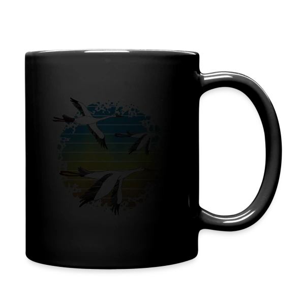Cigogne Élégante sur Mug uni