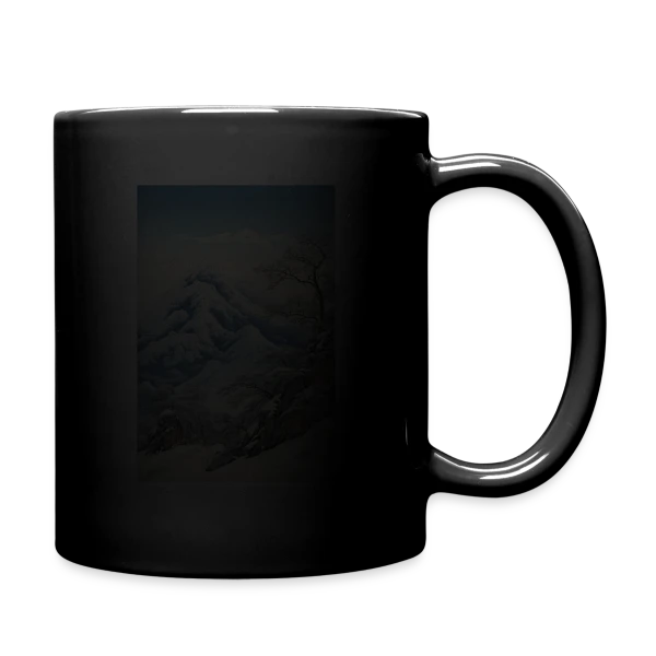 Paysage d'Hiver Asiatique Style Anime Vintage sur Mug uni