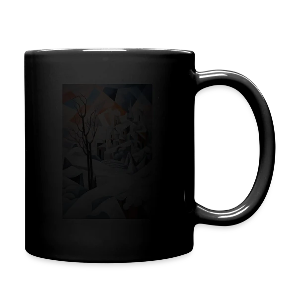 Paysage Hivernal Géométrique sur Mug uni