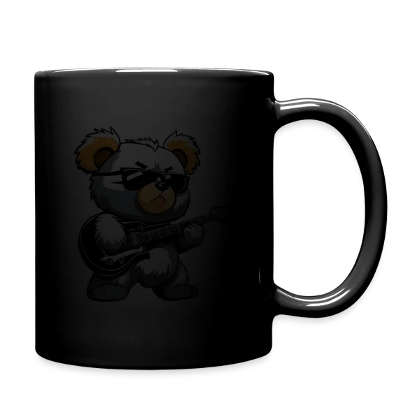 Ours en Peluche Heavy Metal à la Guitare sur Mug uni