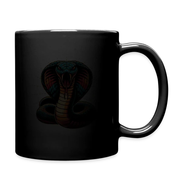 Cobra Royal Éclatant : Style Dynamique et Vives Couleurs sur Mug uni