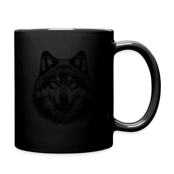 Tête de Loup Réaliste sur Mug uni