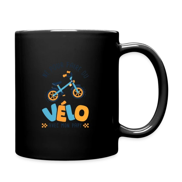 "Né pour le Vélo avec Papy" sur Mug uni