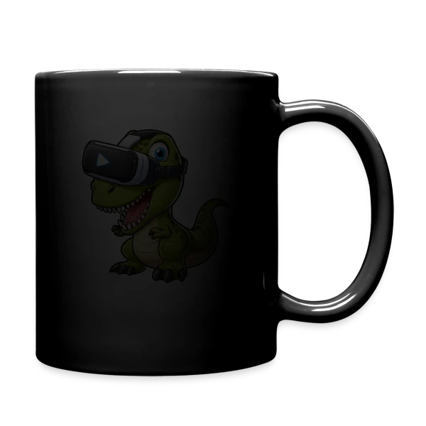 Dino T-Rex en Réalité Virtuelle – Humour Geek sur Mug uni