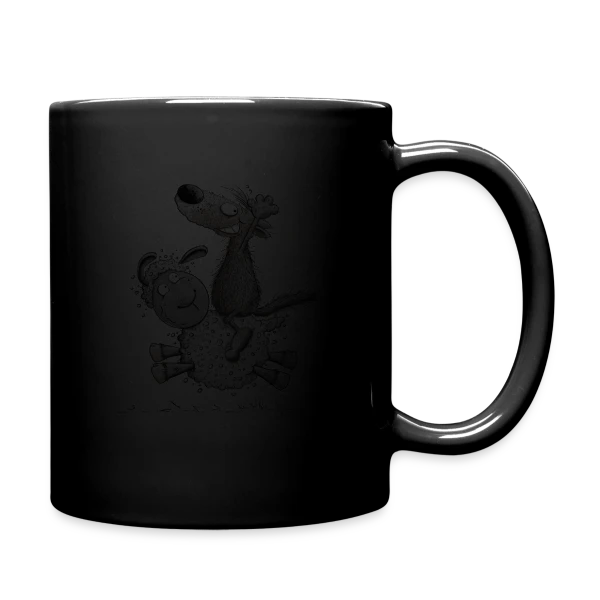 Loup Cavalier & Mouton Rigolo sur Mug uni