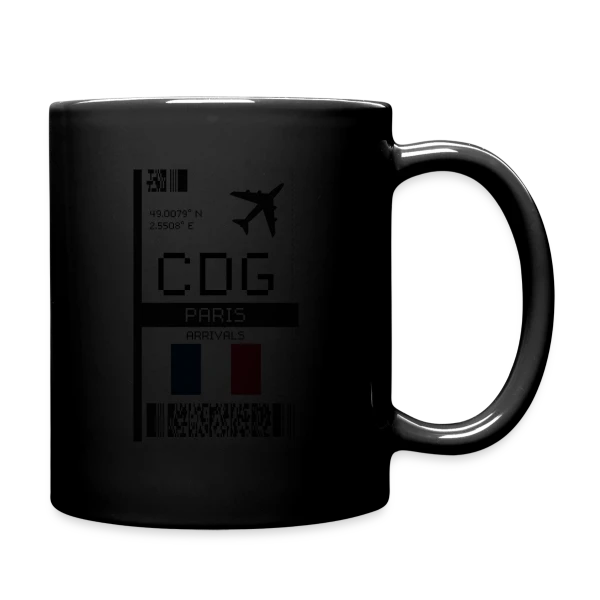 Billet d'Avion Paris CDG sur Mug uni