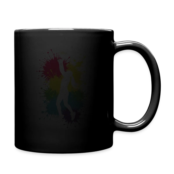 Passion Volley-ball Féminin - Joueuse avec Cœur sur Mug uni