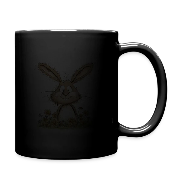 Joyeuses Pâques Lapin Fleuri sur Mug uni