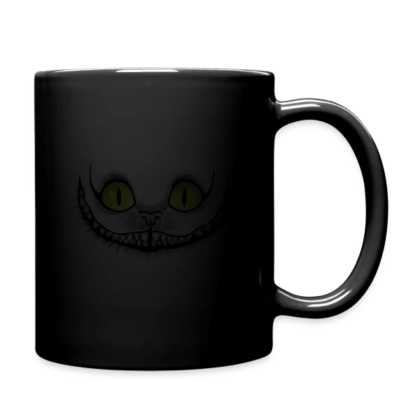 Chat Noir Sourit dans le Noir sur Mug uni