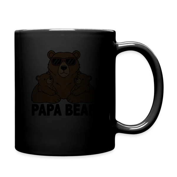 'Papa Bear' - Force et Tendresse Familiale sur Mug uni