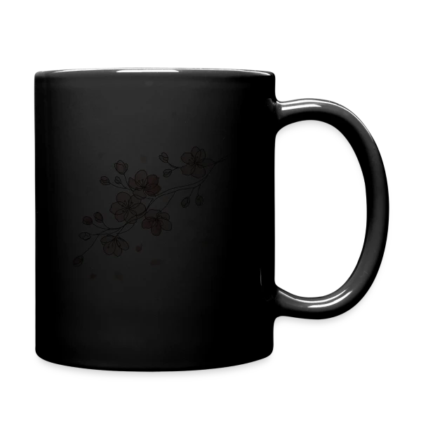 Line Art Fleurs de Cerisier sur Mug uni