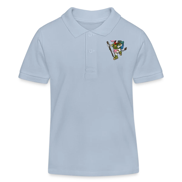Vache Randonneuse sur Polo enfant bio Stanley/Stella