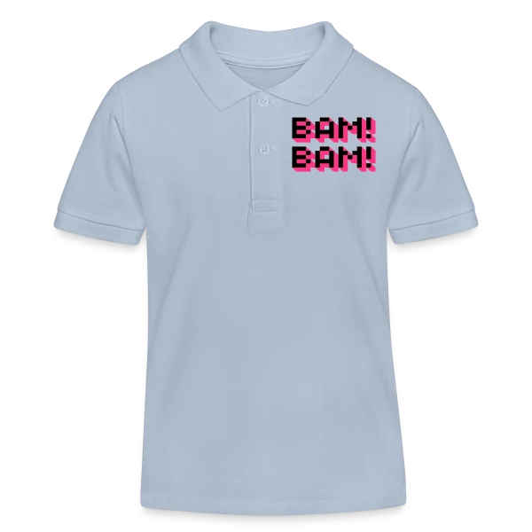 Bam! Bam! Bam! Style Comique sur Polo enfant bio Stanley/Stella