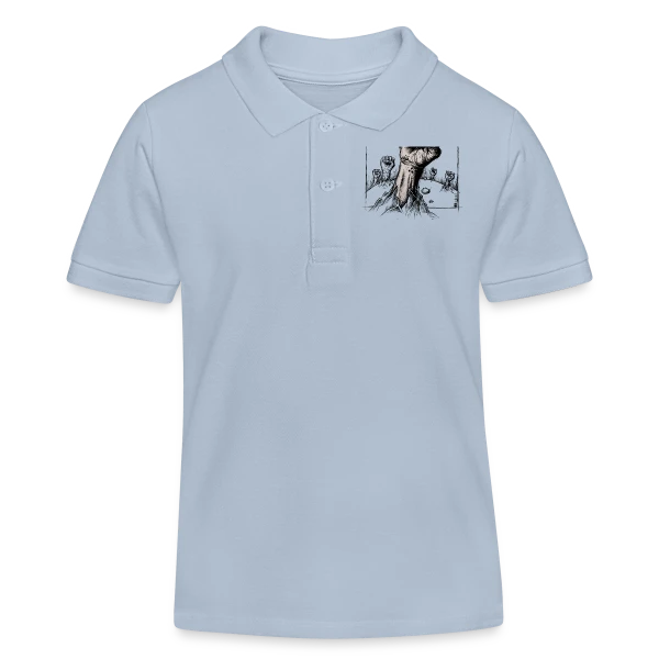 Punk's Not Dead : Mort-Vivant Rebelle sur Polo enfant bio Stanley/Stella