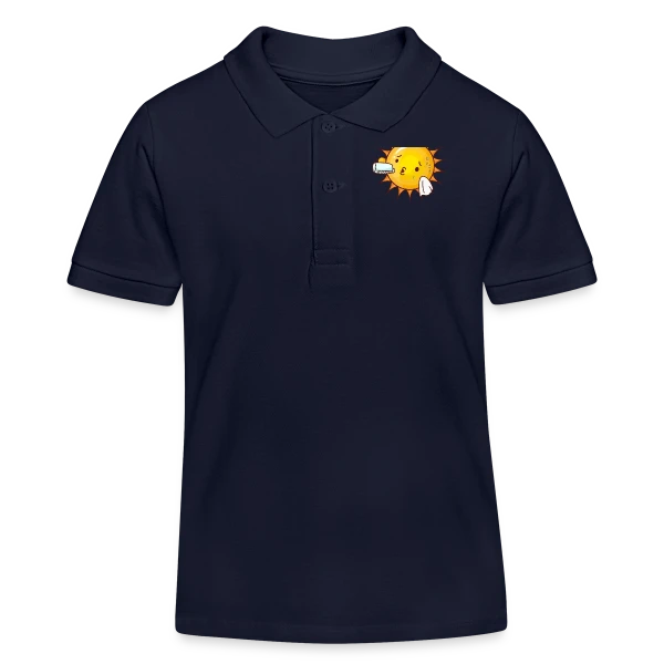 Soleil en Sueur - Humour Estival sur Polo enfant bio Stanley/Stella