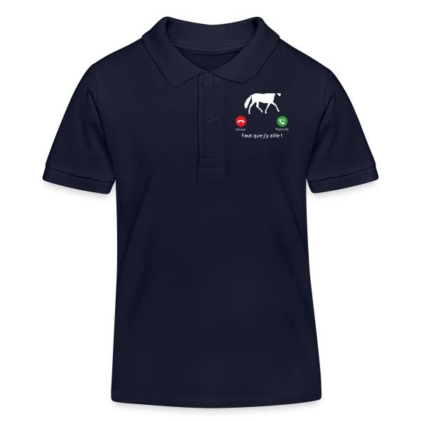 Mon Cheval M'appelle sur Polo enfant bio Stanley/Stella