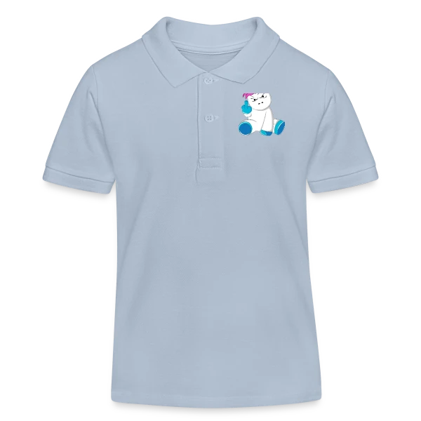 Licorne Furieuse Doigt d'Honneur sur Polo enfant bio Stanley/Stella