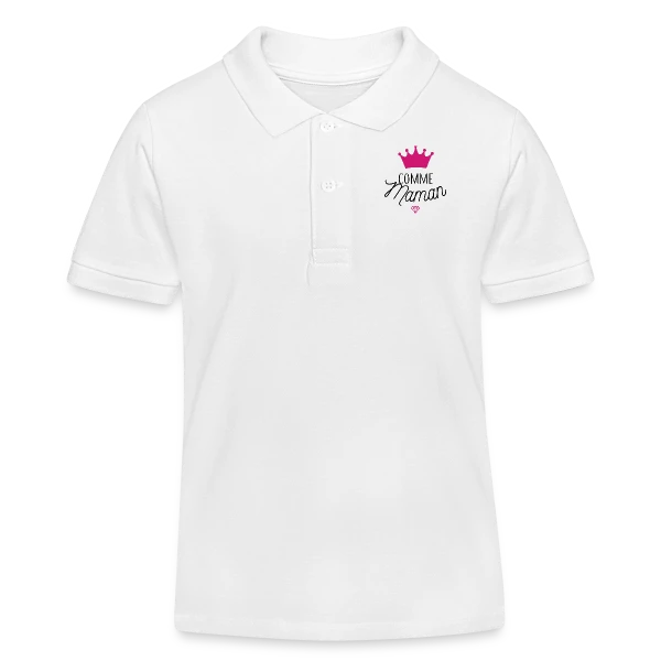 Future Princesse comme Maman sur Polo enfant bio Stanley/Stella