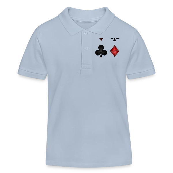 Symboles de Poker Élégants sur Polo enfant bio Stanley/Stella