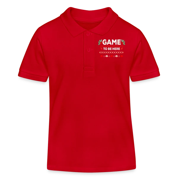 Joyeux Noël au Gamer : T-shirt Cadeau Idéal PC Zocker sur Polo enfant bio Stanley/Stella