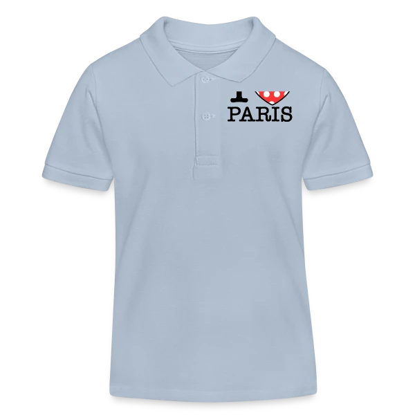 J'aime Paris Pois sur Polo enfant bio Stanley/Stella