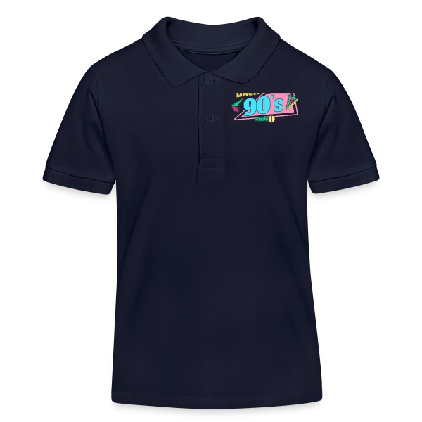 Retour aux Années 90 Funky sur Polo enfant bio Stanley/Stella
