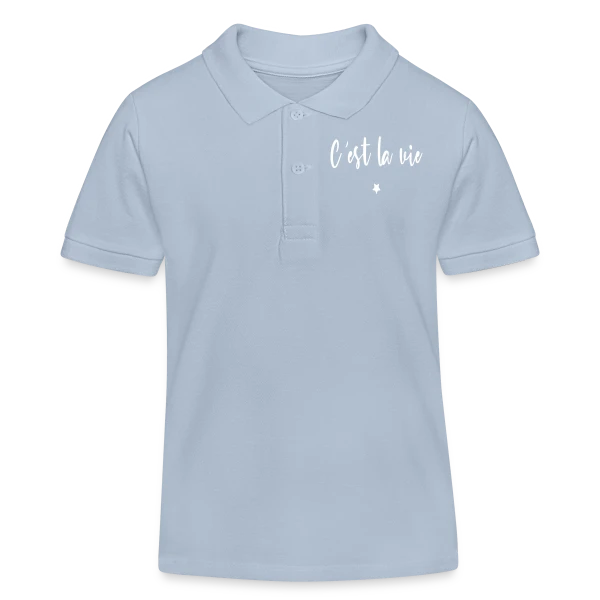 Le Rosé C'est la Vie sur Polo enfant bio Stanley/Stella