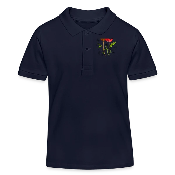 Éclat Floral sur Polo enfant bio Stanley/Stella