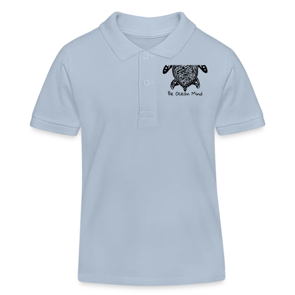 Vibes Océanes : Esprit Nage et Conservation sur Polo enfant bio Stanley/Stella
