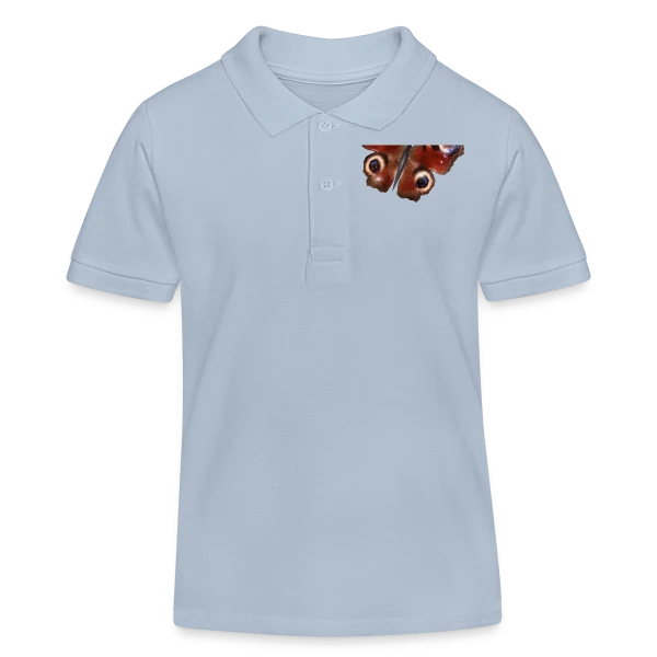 Élégance du Papillon Paon sur Polo enfant bio Stanley/Stella