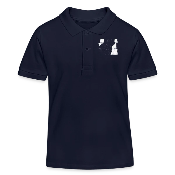 Silhouette Chat Minimaliste sur Polo enfant bio Stanley/Stella
