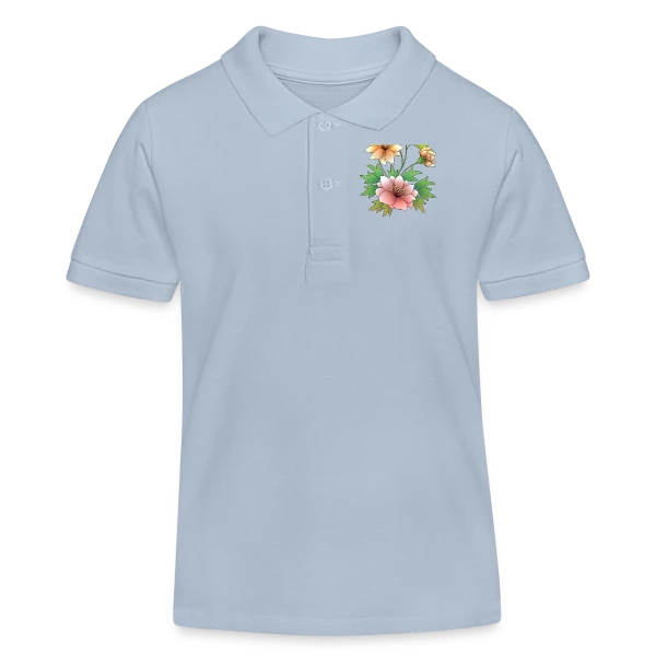 Éclat Floral sur Polo enfant bio Stanley/Stella