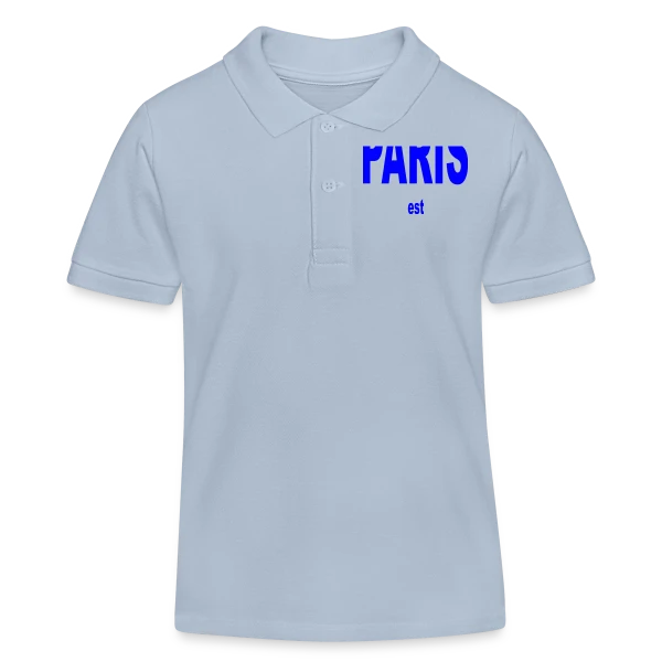 Paris Foot Passion sur Polo enfant bio Stanley/Stella