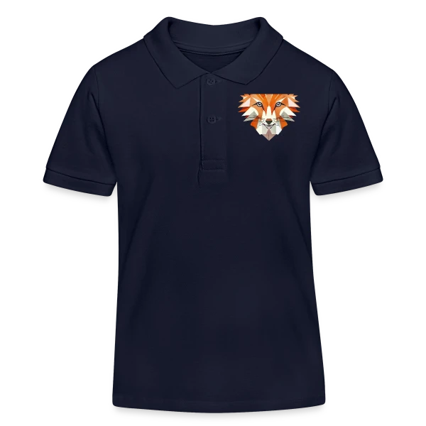 Renard Géométrique Éclatant sur Polo enfant bio Stanley/Stella