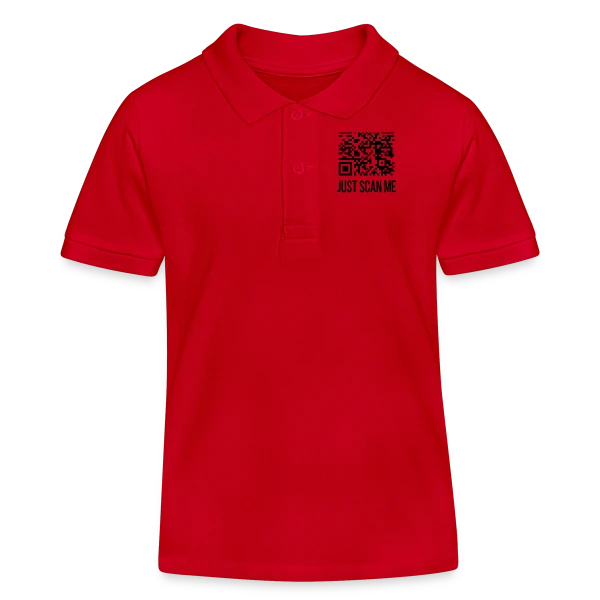 QR Code Gentillesse : Scanne et Sois Bienveillant sur Polo enfant bio Stanley/Stella