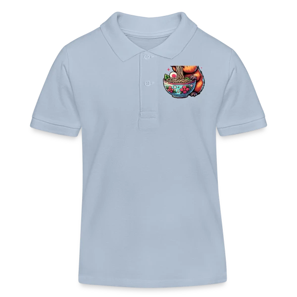 Capybara Mignon Ramen sur Polo enfant bio Stanley/Stella
