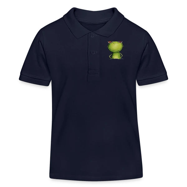 Grenouille Cool et Inoubliable sur Polo enfant bio Stanley/Stella