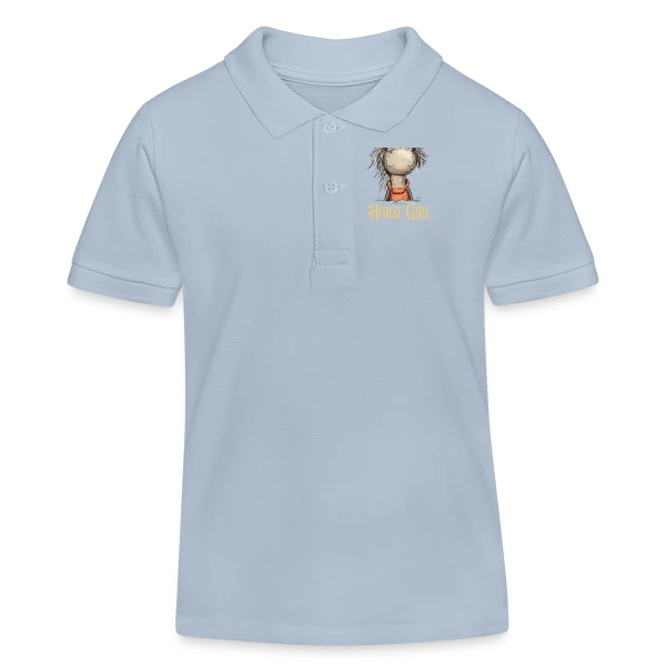 Cheval Rigolo Fleurs Sauvages sur Polo enfant bio Stanley/Stella